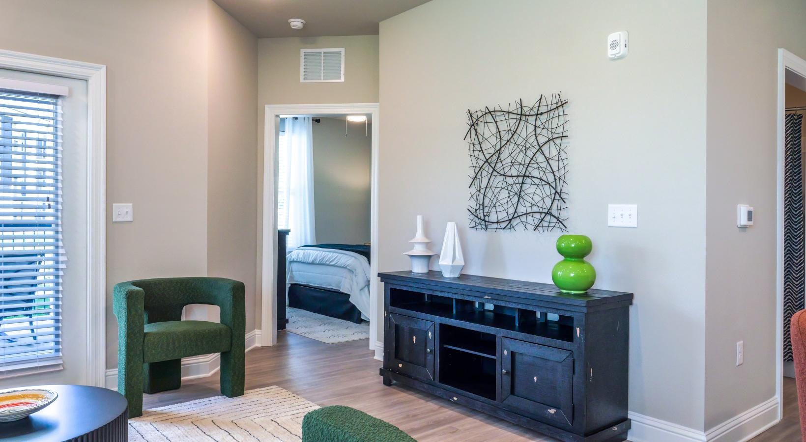 Beautiful living areas to match your lifestyle a living room with a wardrobe and a chair