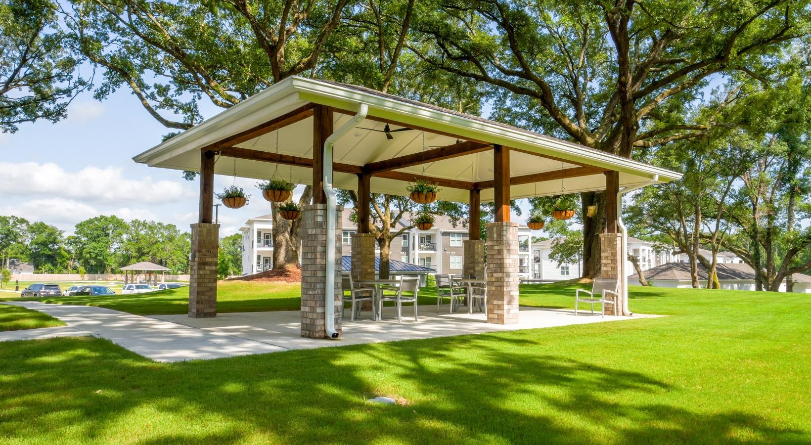 Find your perfect fit at The Flats at East Bay a gazebo in a park