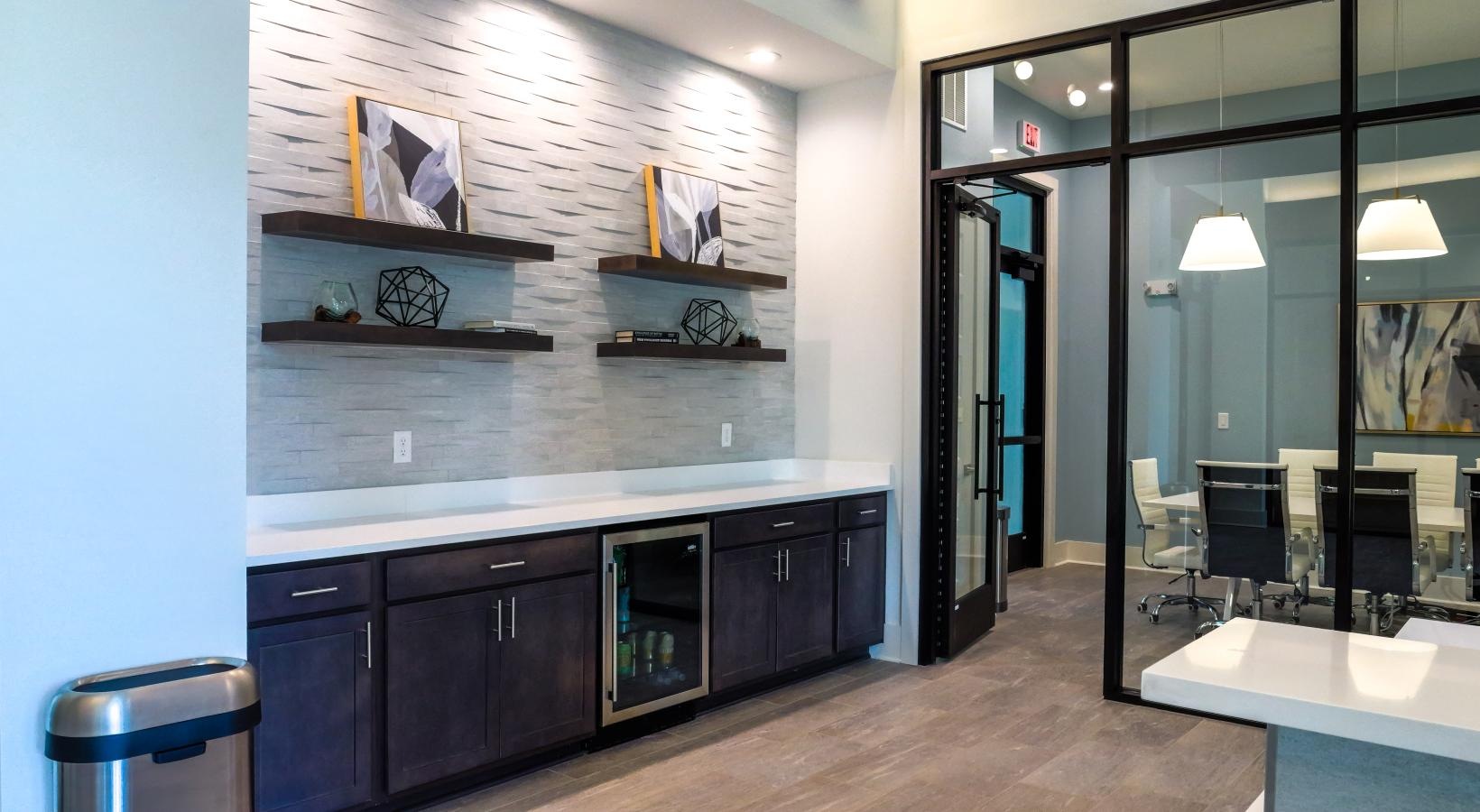 The essence of exceptional living a common room with a glass door